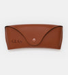 Case in vegan leather brown